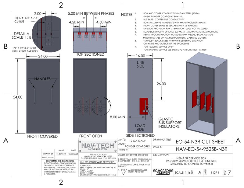 NAV-EO-54-9525B-N3R drawing